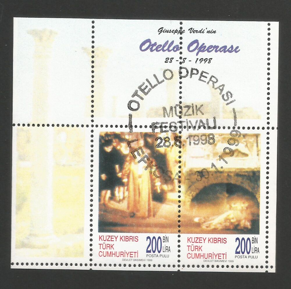North Cyprus Stamps SG 487 MS 1999 Opera - CTO USED (r278)