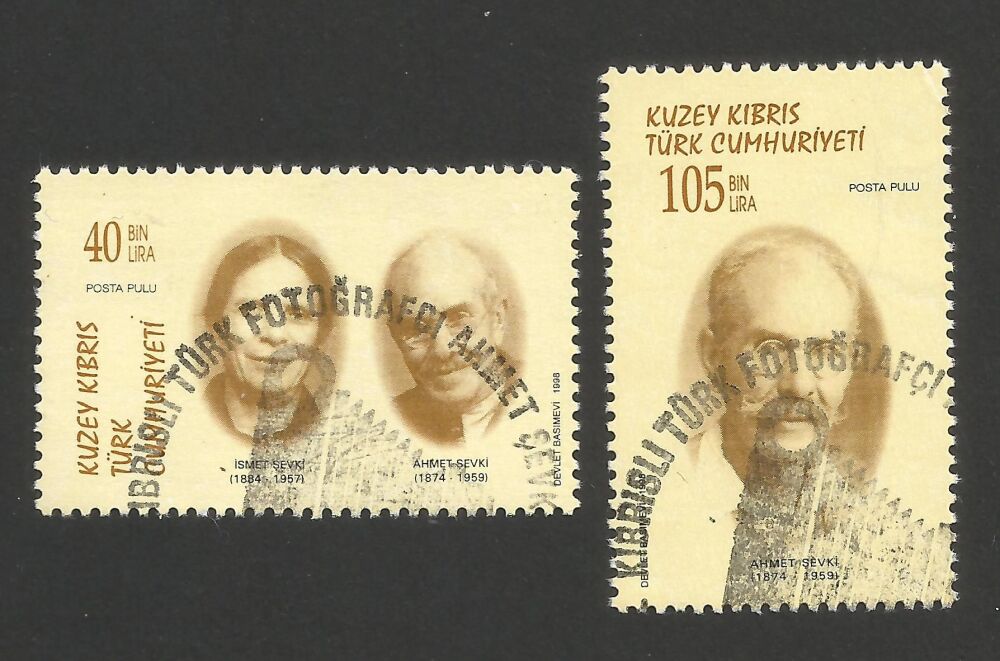 North Cyprus Stamps SG 459-60 1998 Photographers - CTO USED Fault (r251)
