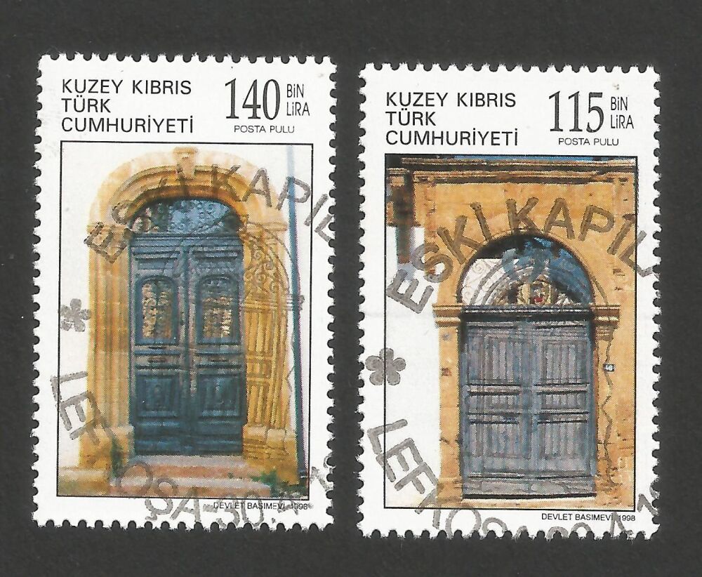 North Cyprus Stamps SG 465-66 1998 Doors - CTO USED (r254)