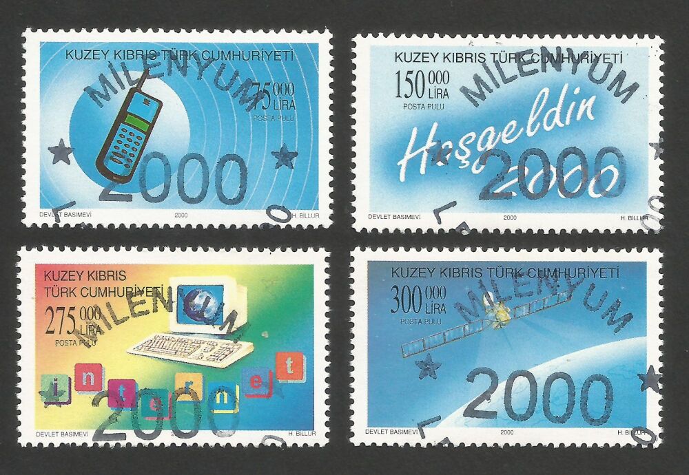 North Cyprus Stamps SG 0503-06 2000 Millennium - CTO USED (r265)