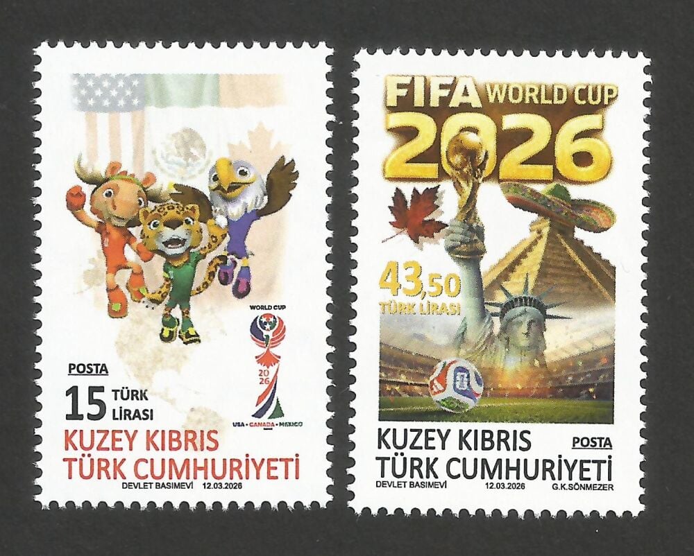 North Cyprus Stamps SG 2026 (a) World Cup Football - MINT