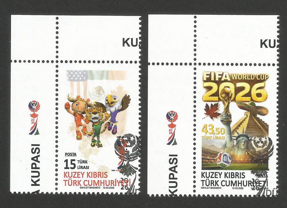 North Cyprus Stamps SG 2026 (a) World Cup Football - CTO USED (r370)