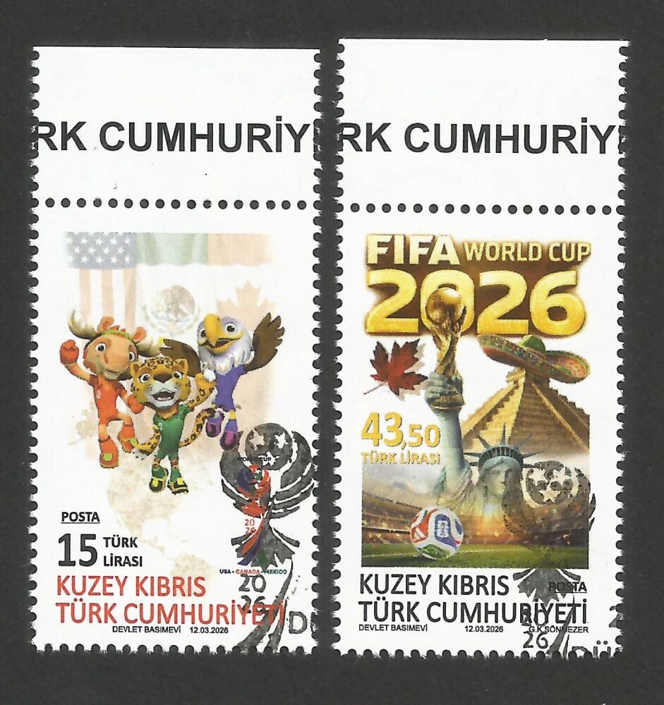 North Cyprus Stamps SG 2026 (a) World Cup Football - CTO USED (r374)