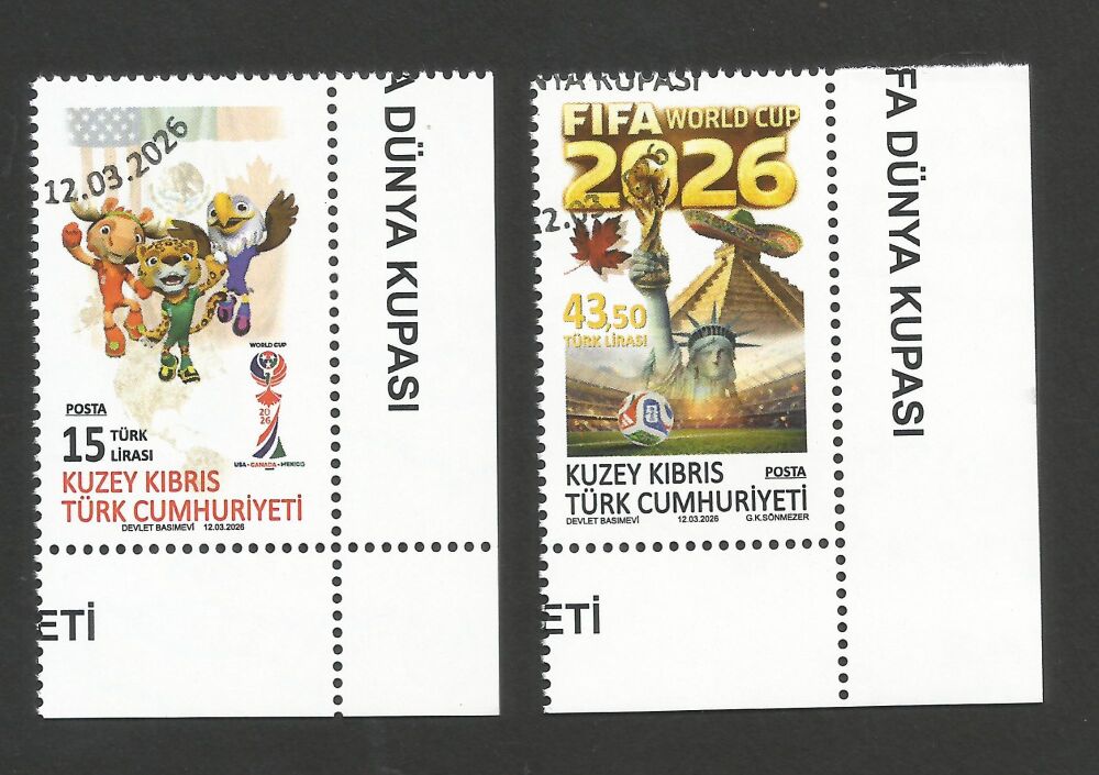 North Cyprus Stamps SG 2026 (a) World Cup Football - CTO USED (r376)