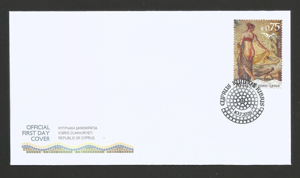 Cyprus Stamps Euromed 2026 (h) Mosaics of the Mediterranean - Official FDC