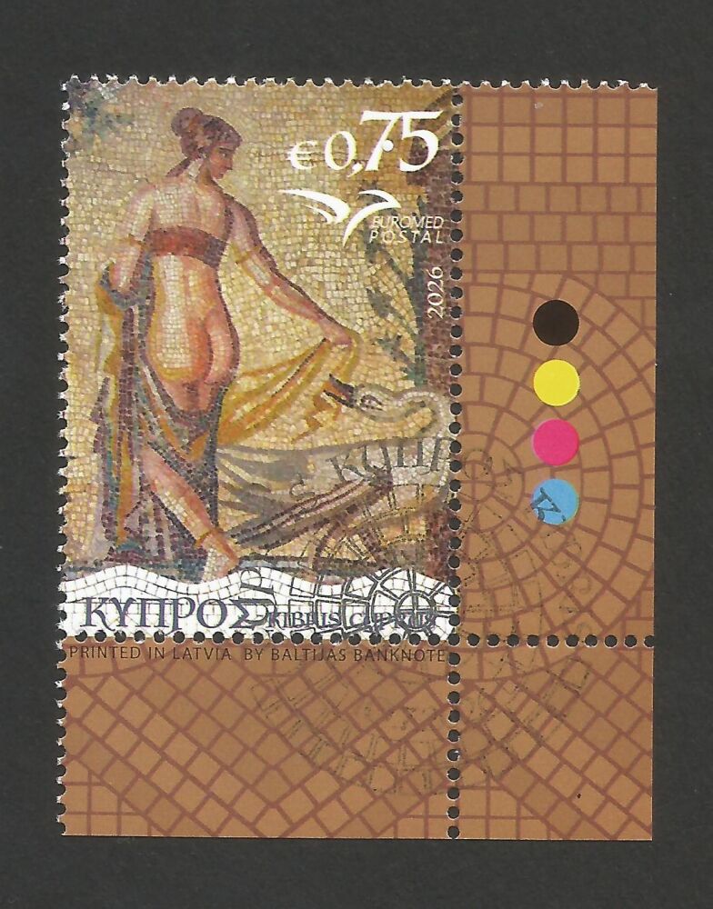 Cyprus Stamps Euromed 2026 (h) Mosaics of the Mediterranean - CTO USED (r427)