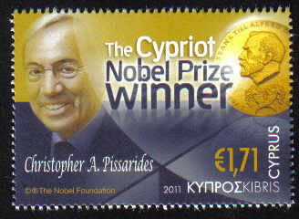 Cyprus Stamps SG 1254 2011 Christopher Pissarides Cypriot Nobel Prize Winner - MINT
