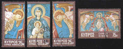 Cyprus Stamps SG 354-57 1970 Christmas - USED (e261)