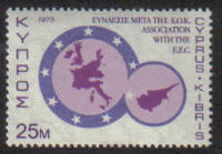 Cyprus Stamps SG 412 1973 25 Mils Anniversaries and Events - MINT