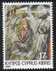Cyprus Stamps SG 694 1986 17 cent Christmas - MINT