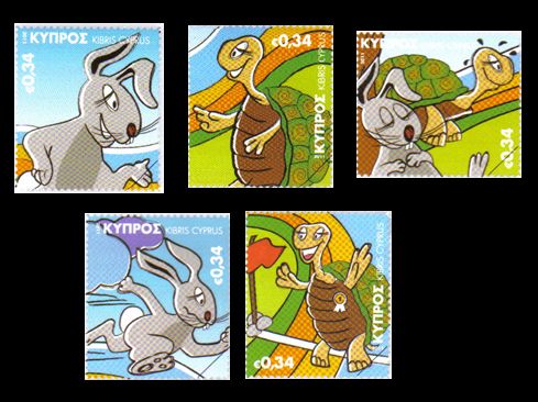 Childrens Stamp Set 5th October 2011 Aesops Fables