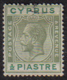 Cyprus Stamps SG 118 1925 Half Piastre - USED (e515)