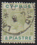 Cyprus Stamps SG 118 1925 Half Piastre - USED (e518)