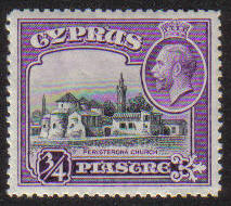 Cyprus Stamps SG 135 1934 KGV 3/4 Piastre - MH (e623)