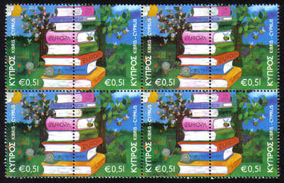 Cyprus Stamps SG 1219-20 2010 Europa Childrens books - Block of 4 MINT