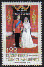 North Cyprus Stamps SG 0728 2011 Royal Wedding Prince William and Miss Cath