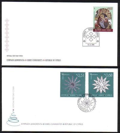 Cyprus 2011 Christmas FDC