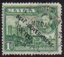 Malta Stamps SG 0236 1948 1 Penny - USED (e881)