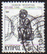 Cyprus Stamps 1984 Refugee fund tax SG 634 Waddingtons - USED (e890)