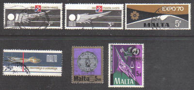 Malta Stamps 1970s Selection - USED (e902)