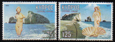 Cyprus Stamps SG 518-19 1979 Aphrodite - USED (e923)