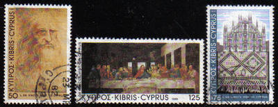 Cyprus Stamps SG 569-71 1981 Leanardo Da Vinci - USED (e918)