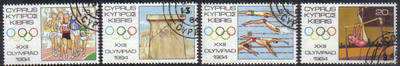 Cyprus Stamps SG 635-38 1984 Los Angeles Olympic Games - USED (e933)