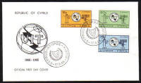 Cyprus Stamps SG 262-64 1965 ITU Centenary - Official FDC