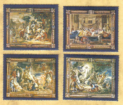Malta Stamps SG 0592-95 1978 Flemish Tapestries 2nd Series - MINT