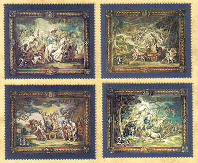 Malta Stamps SG 0615-18 1979 Flemish Tapestries 3nd Series - MINT