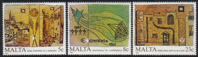 Malta Stamps SG 0806-08 1987 Anniversaries and Events - MINT
