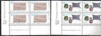 Cyprus Stamps SG 602-03 1983 Europa Ancient Works - Block of 4 MINT (b570)