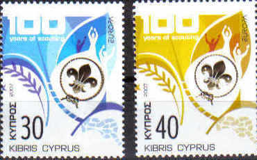 Cyprus Stamps SG 1133-34 2007 Europa 100yrs of Scouting - MINT