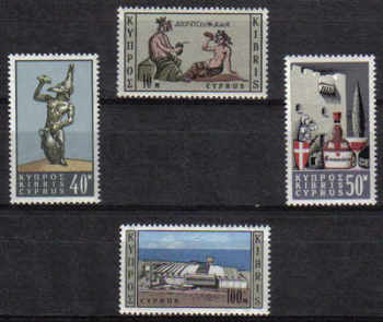 Cyprus Stamps SG 252-55 1964 Wine Industry in Cyprus - MLH