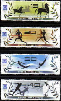 Cyprus Stamps SG 1075-78 2004 Athens Olympic games - MINT