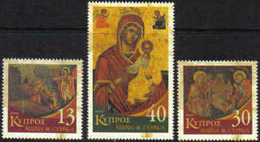 Cyprus Stamps SG 1102-04 2005 Christmas Icons - MINT