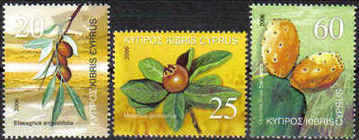 Cyprus Stamps SG 1112-14 2006 Fruits - MINT