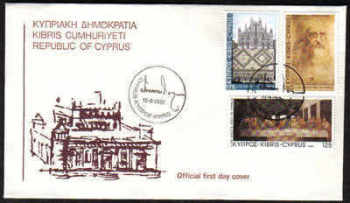 Cyprus Stamps SG 569-71 1981 Da Vinci - Official FDC
