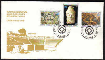 Cyprus Stamps SG 588-90 1982 World cultural heritage - Official FDC (a105)