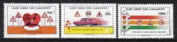 North Cyprus Stamps SG 289-91 1990 Road Safty - MINT