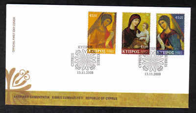 Cyprus Stamps SG 1178-80 2008 Christmas - Official FDC (a146)