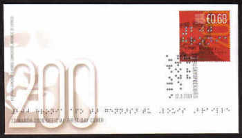 Cyprus Stamps SG 1185 2009 200th Birth anniversary of Louis Braille - Official FDC
