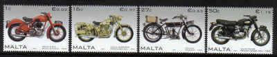 MALTA STAMPS SG 1553-56 2007 Motorcycles - mint