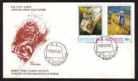 North Cyprus Stamps SG 132-33 1983  Art 2nd Series - Official FDC