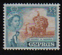 CYPRUS STAMPS SG 181 1955 QEII 35 MILS - MLH