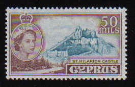 CYPRUS STAMPS SG 183 1955 QEII 50 MILS - MLH