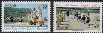 North Cyprus Stamps SG 106-07 1981 Europa Folklore  - MINT