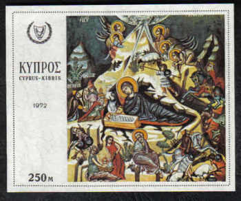 Cyprus Stamps SG 400 MS 1972 Christmas - MINT