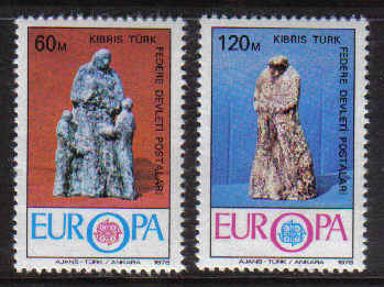 North Cyprus Stamps SG 027-28 1976 Europa - MLH