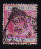 Cyprus Stamps SG 052 1903 One Piastre - Used (b250)